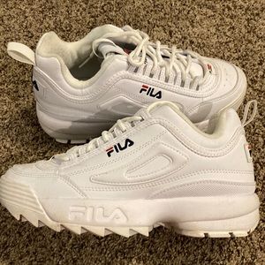 White Fila size 5
